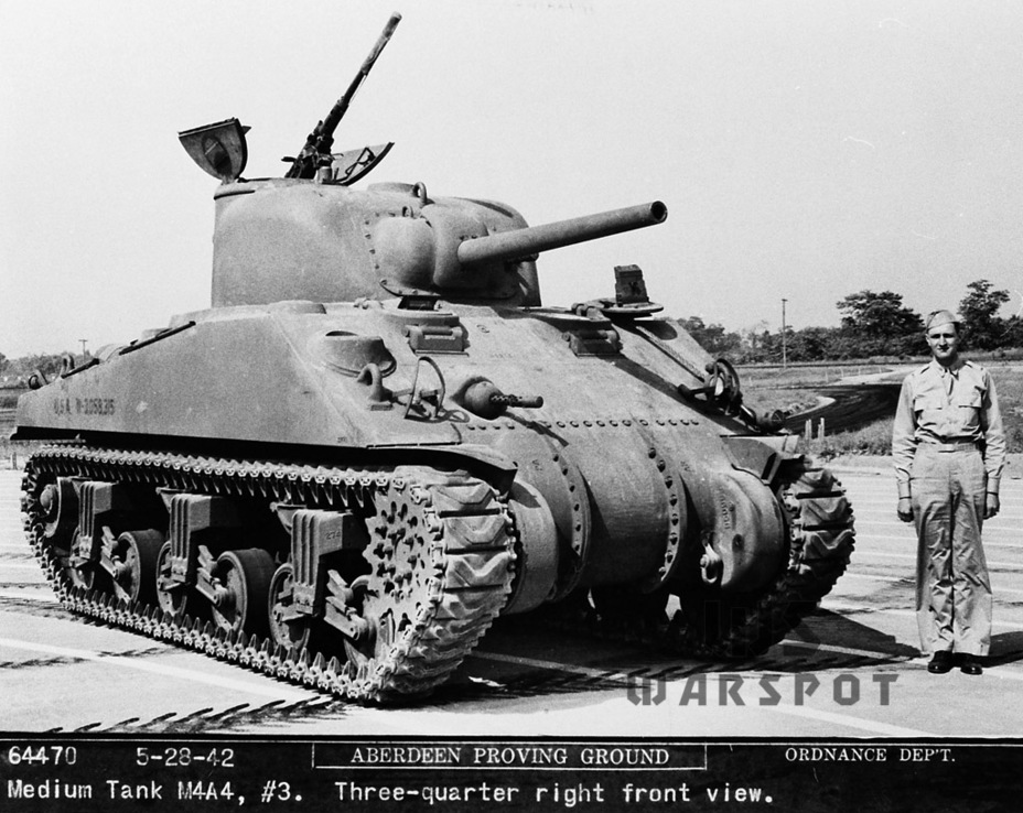 ​The third pilot M4A4. Aberdeen Proving Grounds, May 28th, 1942 - A Tank for Allies | Warspot.net