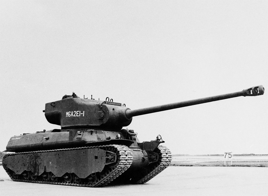 ​The first M6A2E1 prototype, Aberdeen proving grounds, June 7th, 1945 - M6A2E1: The Heavy Clownshoe | Warspot.net