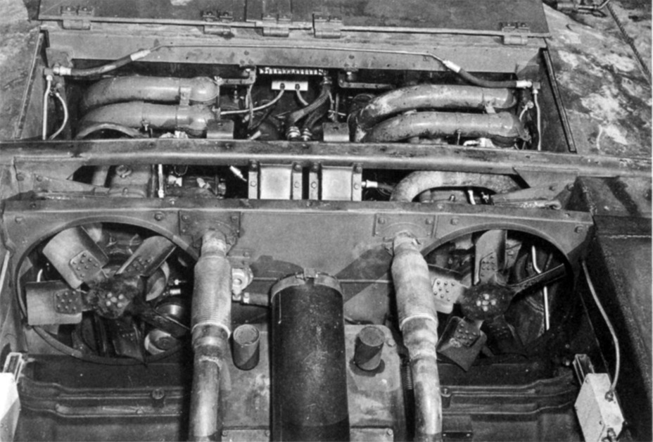 ​Engine compartment of the T49 and T67 tank destroyers - T49 and T67 GMC: Halfway to the Hellcat | Warspot.net