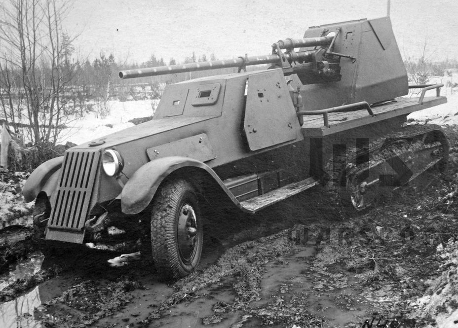 ​ZIS-41 on trials, April of 1942 - Halftrack Experiments | Warspot.net