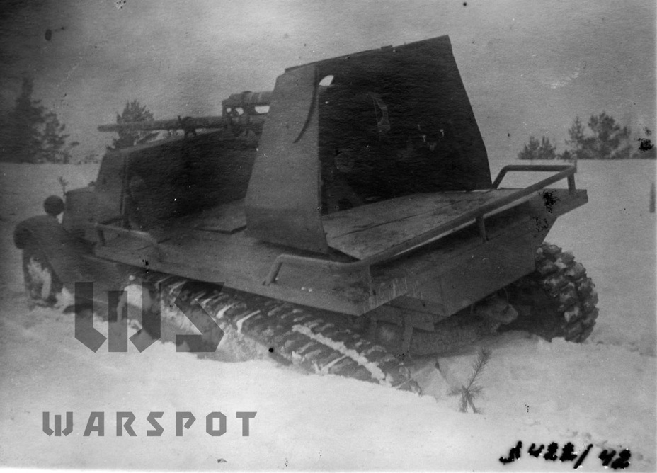 ​The gun platform design can be seen in this photo - Halftrack Experiments | Warspot.net