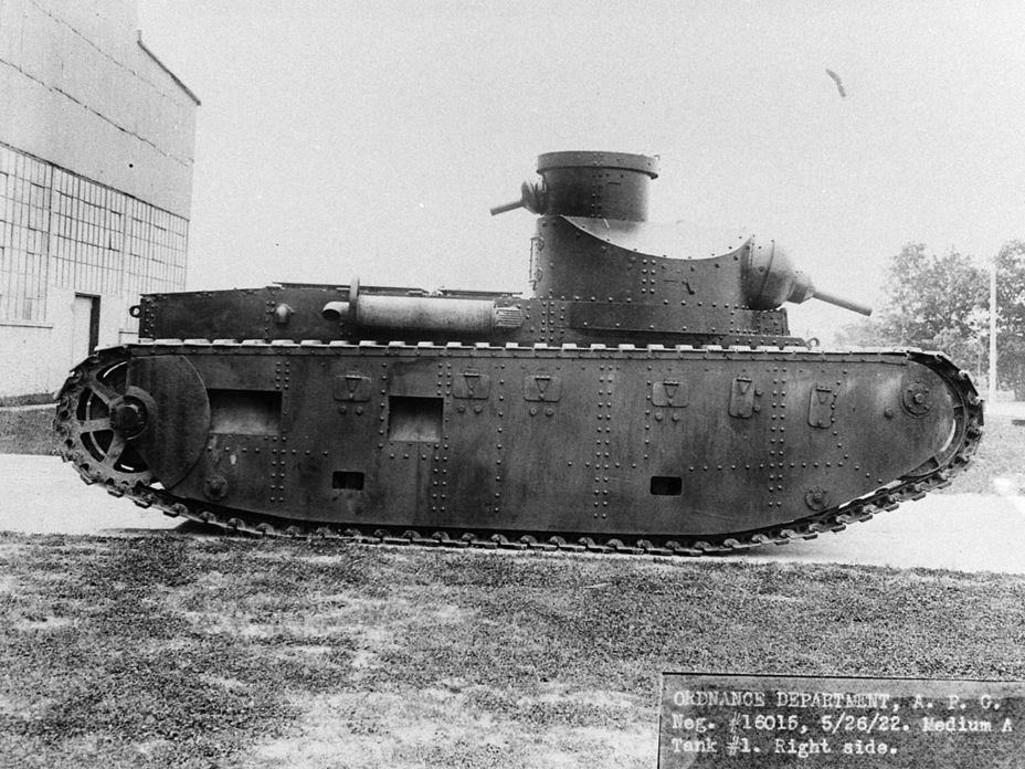 ​Medium Tank M1921 at the Aberdeen Proving Grounds, February 1922. The tank still carried its old index - Medium Tank T1E1: Britain's Heir | Warspot.net