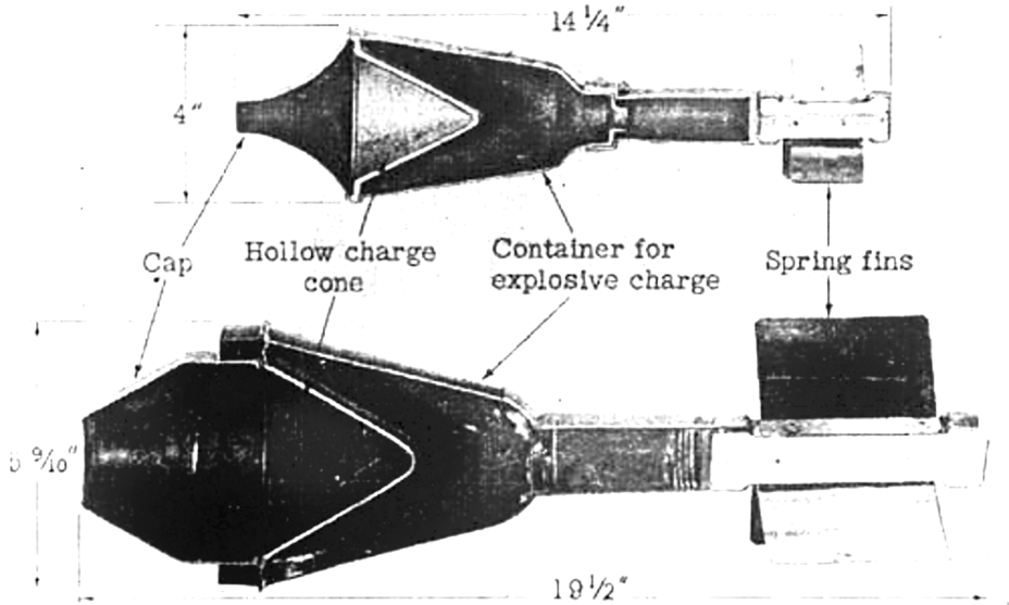 ​Panzerfaust 30 and 60 warheads. The higher caliber gave the second warhead a much higher penetration - The Tank's Hidden Foe | Warspot.net