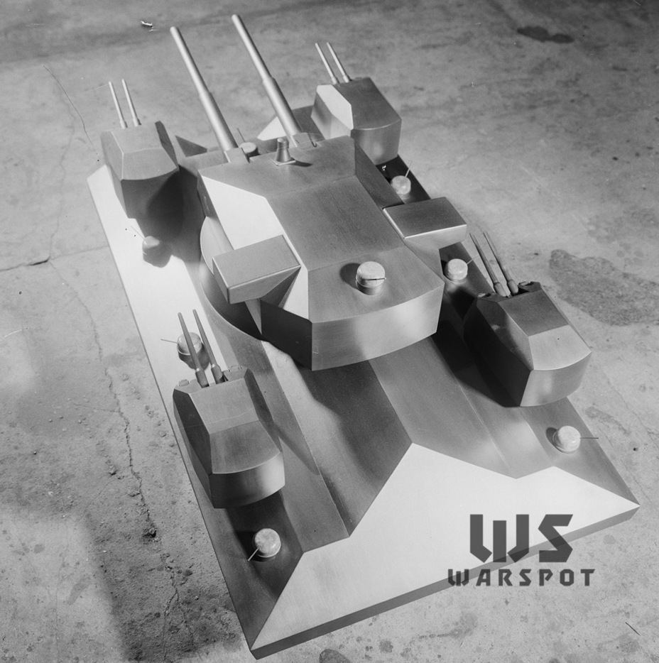 ​A model of the five-turret variant from above - Steel Sarcophagus | Warspot.net