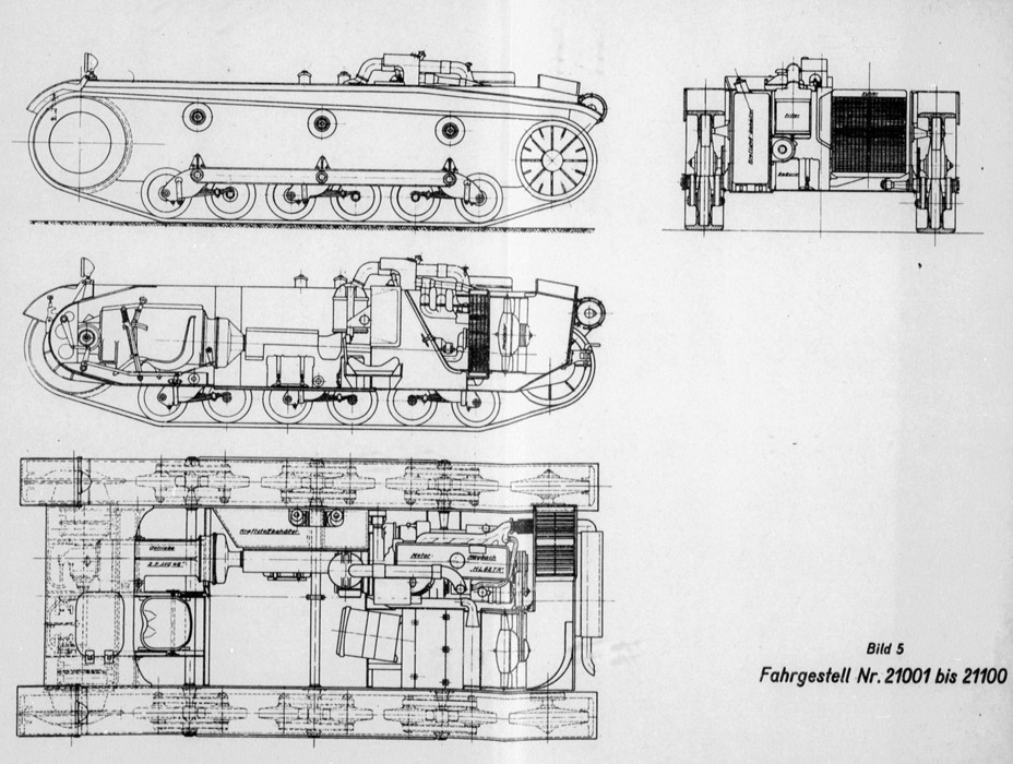 ​PzII Ausf. b chassis diagram. The lengthened hull made it noticeably easier to arrange components in the engine compartment - Pz.Kpfw.II Ausf.A through B: an Unplanned Tank | Warspot.net