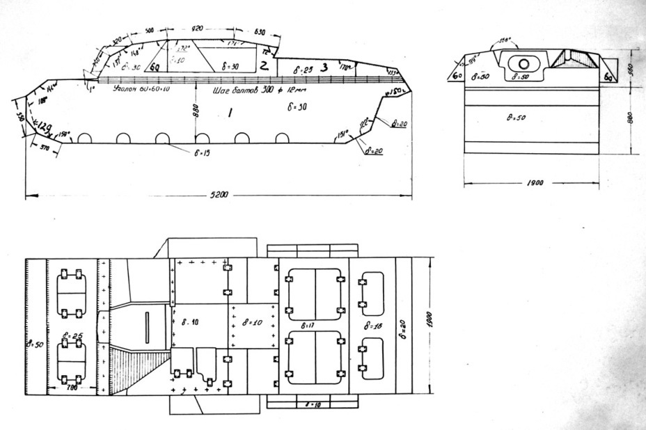 ​Layout of the StuG's armour from NII-48's report - StuG III in the USSR | Warspot.net