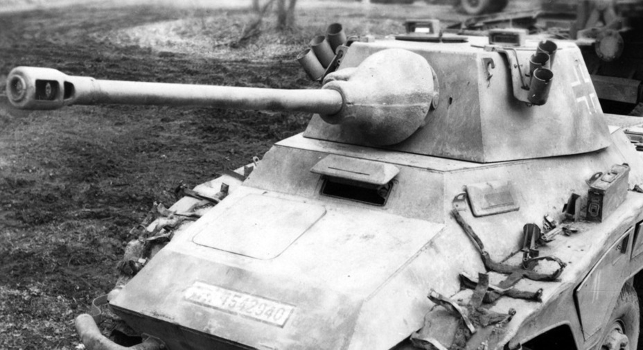 ​A somewhat altered turret of the VK 16.02 was later used on the Sd.Kfz.234/2 «Puma» armoured car - Reconnaissance Cats | Warspot.net