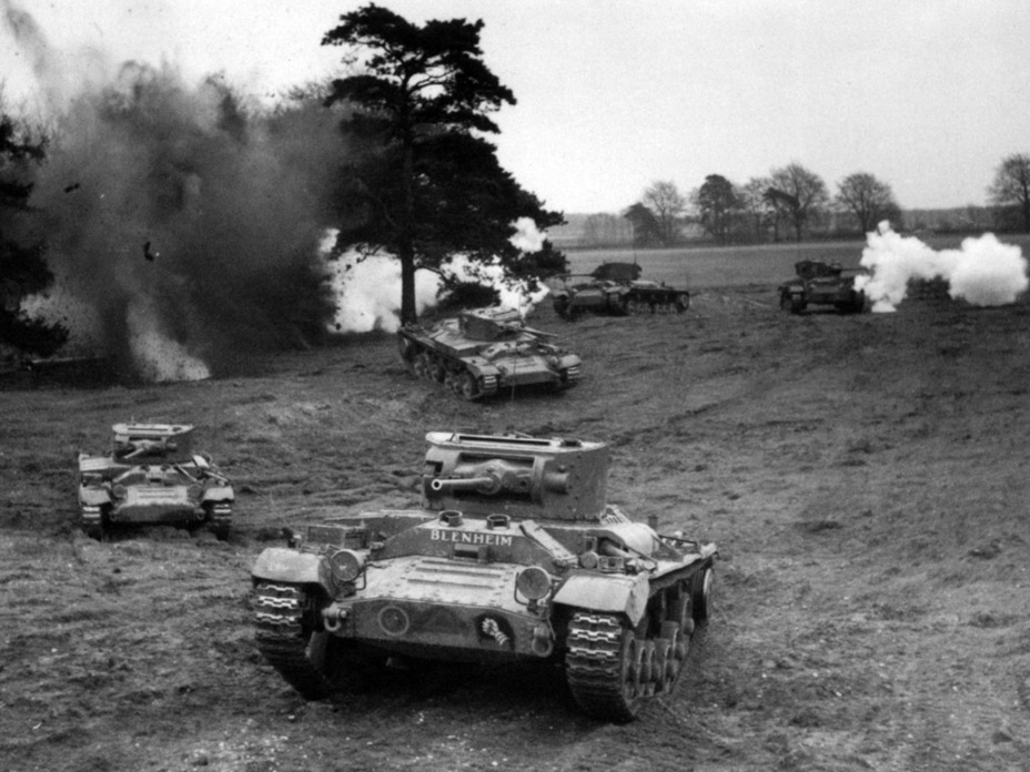 ​Valentine tanks remained in service at home for a long time. This photo shows vehicles of the 6th Armoured Division, which kept using them until the summer of 1942 - Infantry Sweet Spot | Warspot.net