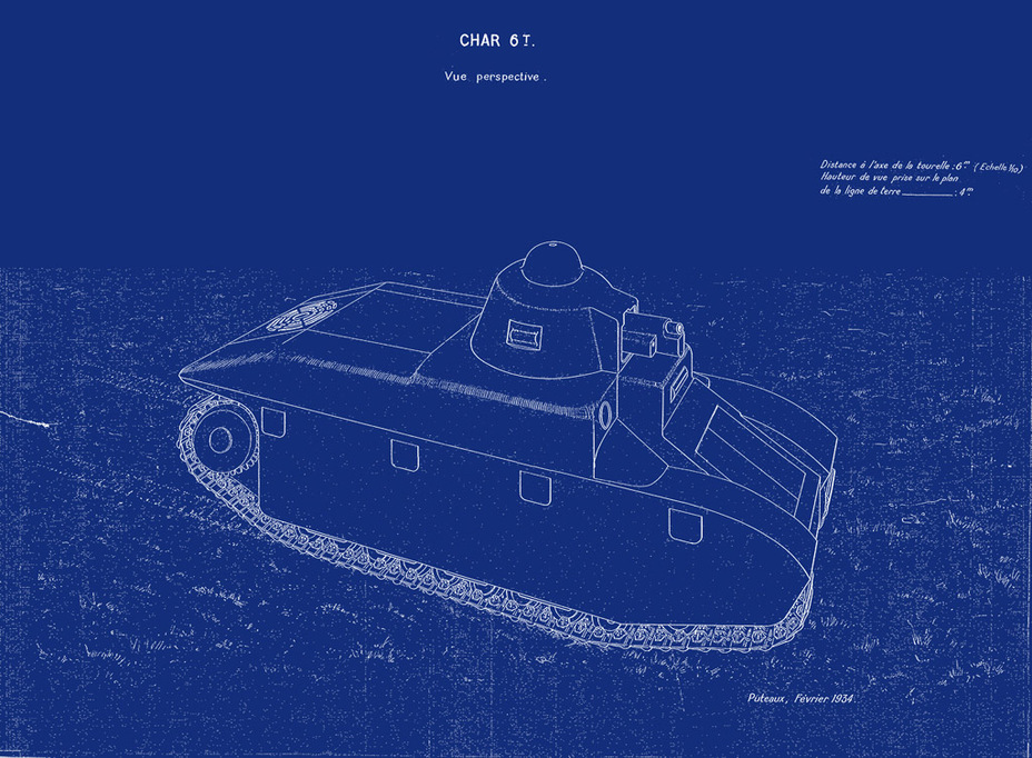 ​The initial design of the 6 ton APX tank, February of 1934 - FCM 36: Ahead of its Time | Warspot.net