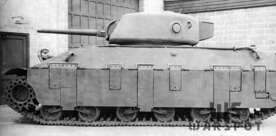 ​The tank turned out to be significantly lower than the Medium Tank M4. The height of the T14 was just under 2.5 m - Medium Assault Tank for the British | Warspot.net