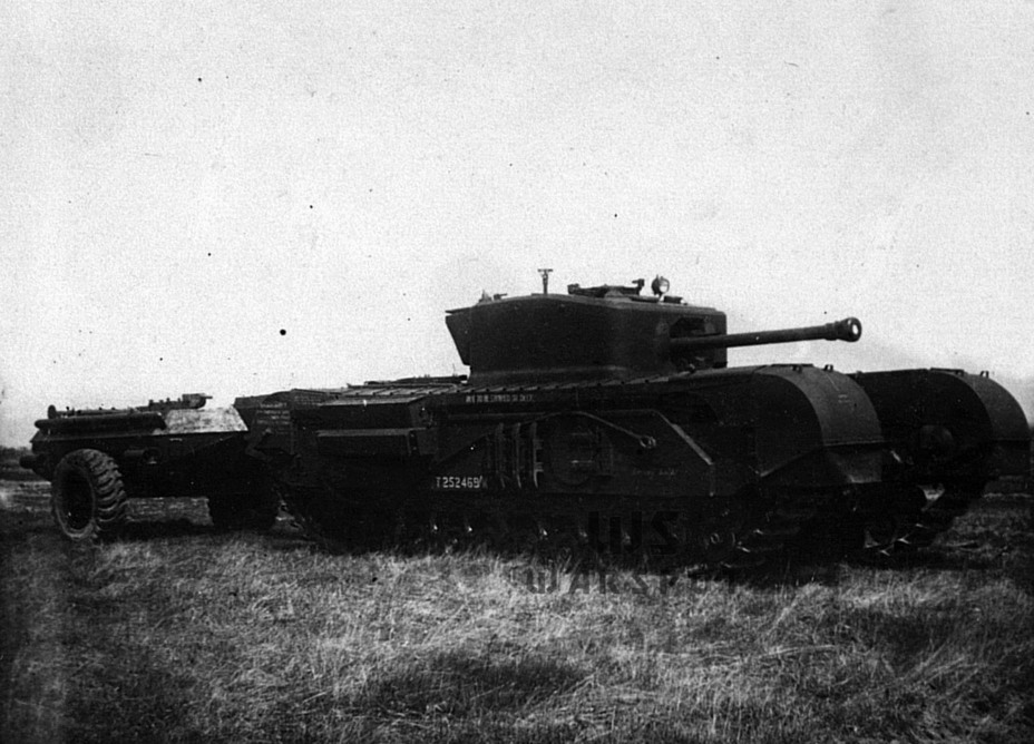 ​Churchill VII Crocodile, NIBT proving grounds, summer of 1944 - Slow and Thick-skinned | Warspot.net