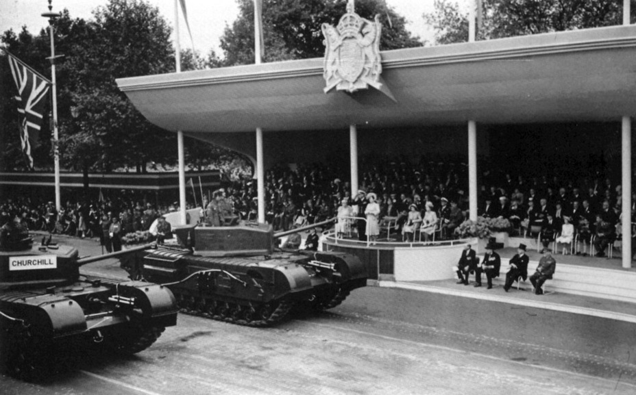 ​At the Victory Parade in London. The tank's namesake is sitting in the front row - Slow and Thick-skinned | Warspot.net