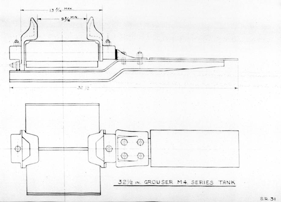 ​An grouser/track extender for tanks with ordinary running gear - Shermans in Mud | Warspot.net