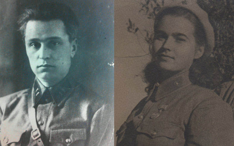 ​On the left is battalion commissar Ivan Methodievich Shcherbina, who was killed on September 24 during the breakout from the bunker in Komsomol Square. On the right is the military assistant of the 272nd NKVD Regiment, 21-year-old Vera Iosifovna Rybakova, who «remained until the end with the military commissar." On the night of September 25, together with a group of volunteers, Rybakova took out from the battlefield and buried the body of the military commissar - Unknown Stalingrad: The City Garden | Warspot.net