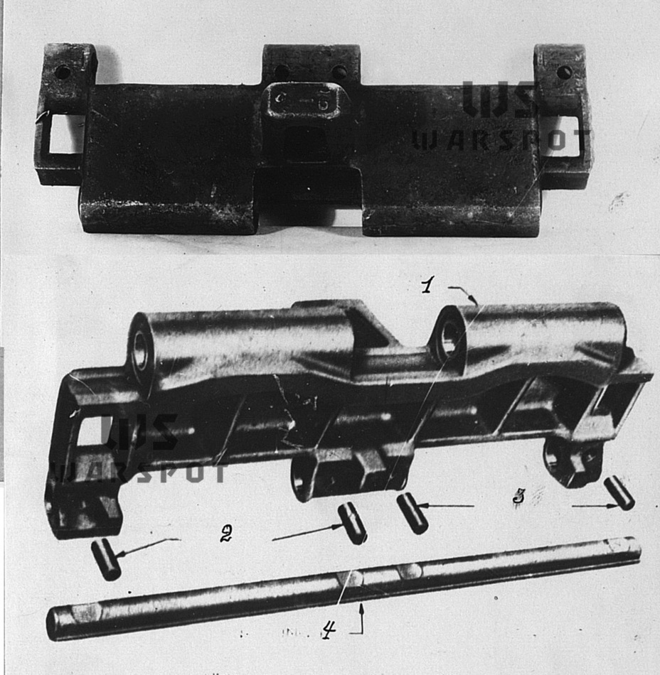 ​A T66 track link. These tracks were used by vehicles received by the USSR - New Legs for the Emcha | Warspot.net