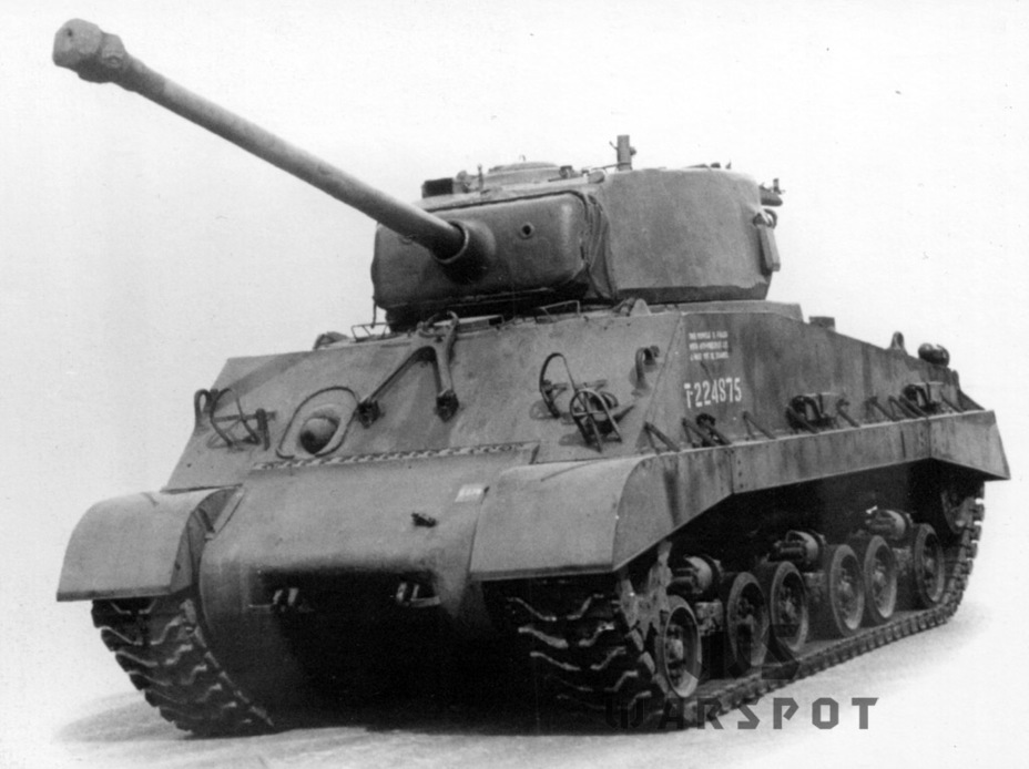 ​A Sherman IIIAY on trials. This tank would later star in the movie Fury - New Legs for the Emcha | Warspot.net