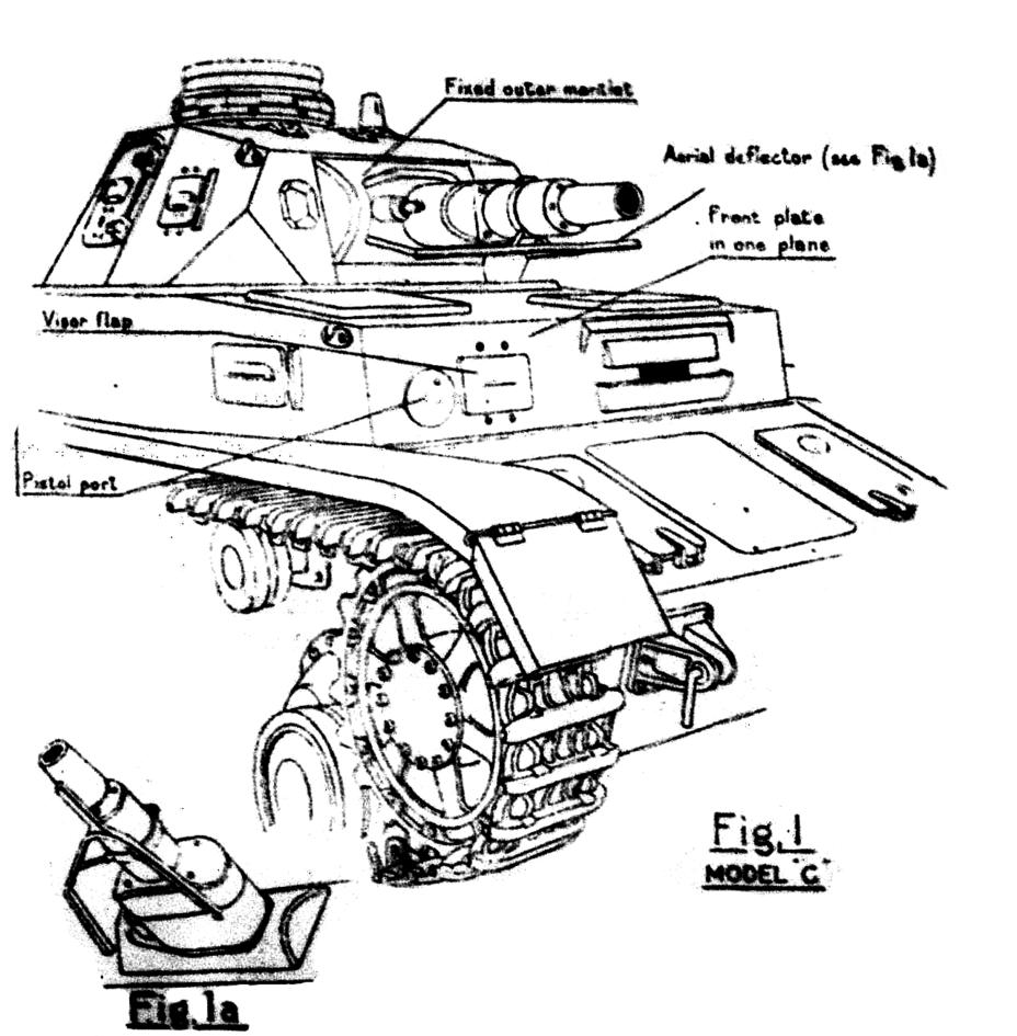 ​A drawing of the Pz.Kpfw.IV Ausf.C composed according to intelligence data showing distinguishing features of the vehicle. The antenna deflector, fixed gun mantlet, pistol port in the single piece front plate, and driver’s observation slit were among the features unique to this variant of the tank - Second Fiddle | Warspot.net