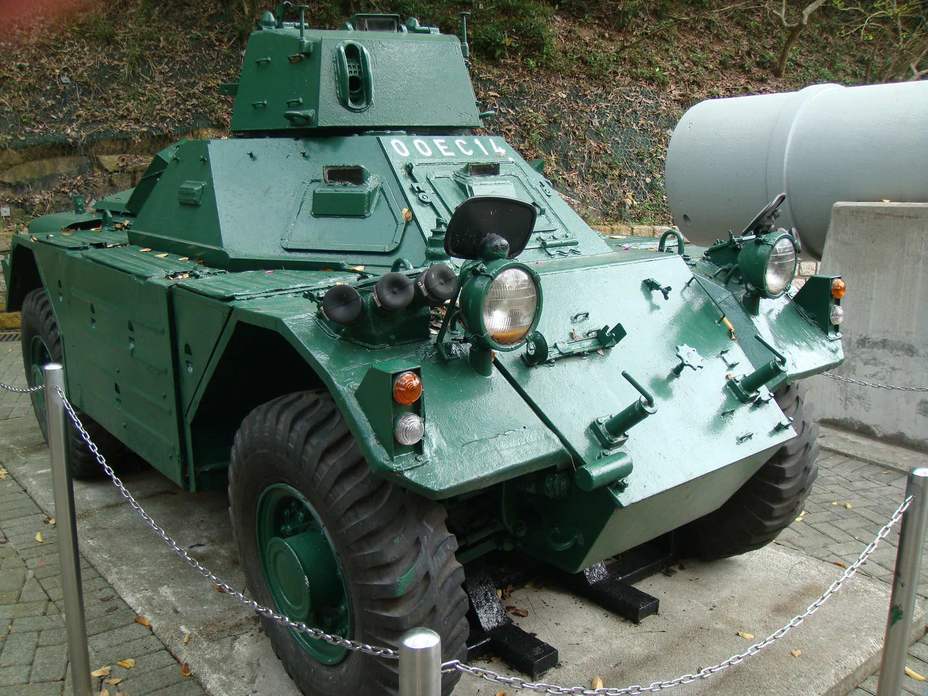 ​«Ferret» armored car. Photo by the author - Forgotten Guardian of Hong Kong | Warspot.net