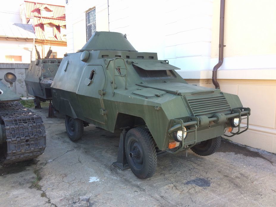 ​Police armored car ABI. 17 cars were produced in 1979 on the chassis of the «Romanian UAZ» ARO 240. Several more cars were later sold to Algeria. Photo by the author - Romanian military history from antiquity to the 21st century | Warspot.net