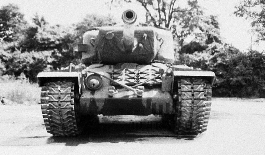 ​The same tank from the front. The T5E1 guns did not last long on the T29 tanks - Heavy Tank T29: When Late is not Better than Never | Warspot.net