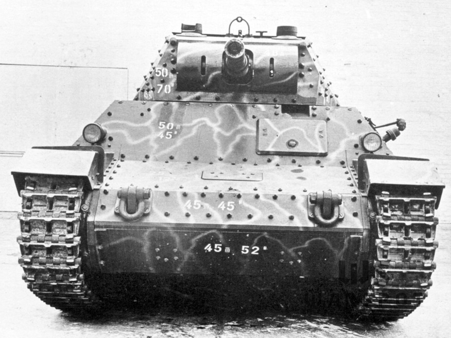 ​This tank was tested at Kummersdorf. The slope and thickness of each armour plate is shown - Heavy Tank, Italian Style | Warspot.net