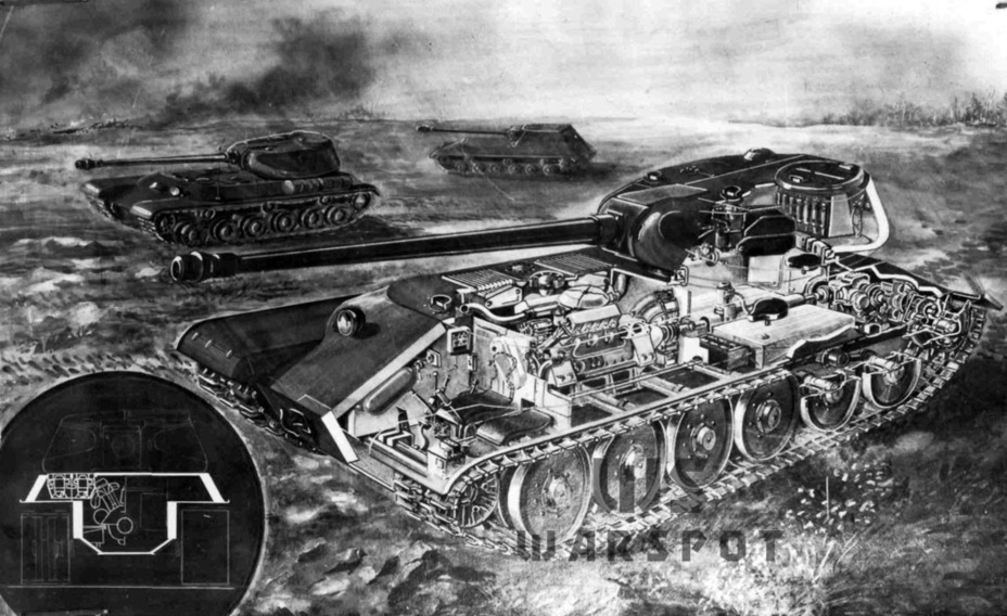​Shashmurin's heavy tank design. This turret was used in the first modernization of the IS-2 tank - Modernization on Paper | Warspot.net