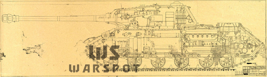 ​Cutaway diagram of a large scale modernization project, August 1944. This tank was built, but quickly lost out to the Kirovets-1 - Modernization on Paper | Warspot.net