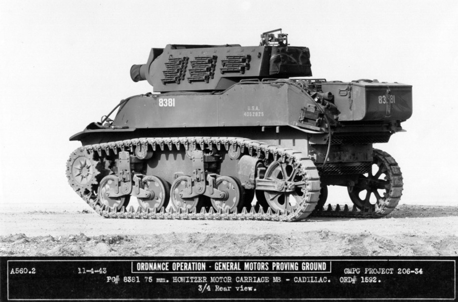 ​Like the Light Tank M5A1, the late HMC M8s received a storage box in the rear - HMC M8: Quick Support for Light Tanks | Warspot.net