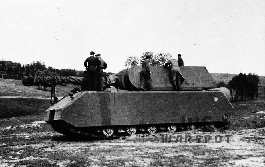 ​The second Maus prototype on trials - Stillborn Maus  | Warspot.net