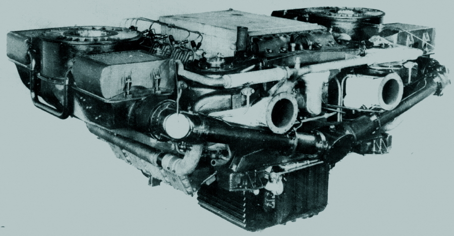 ​Sla 16 diesel engine with turbochargers and a cooling system installed - How the Wehrmacht's Diesel Stalled | Warspot.net