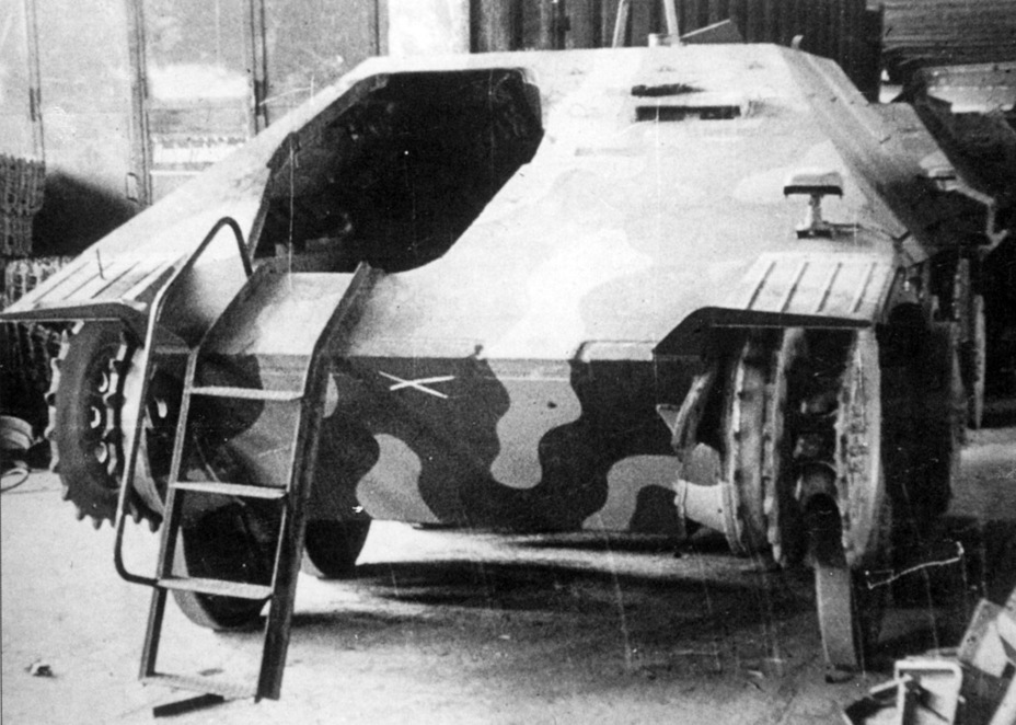 ​An unfinished vehicle at the Skoda factory, May 1945 - Hetzer: Ersatz Destroyer | Warspot.net