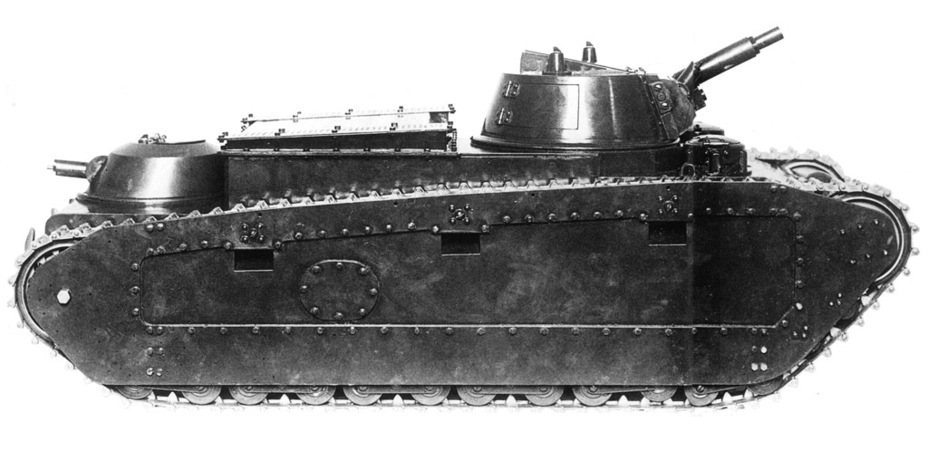 ​A model of the Armeewagen 20 designed by Krupp. The hull and turret are the initial versions - First Try at a Medium Tank | Warspot.net