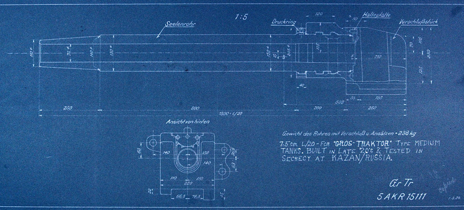 ​20 caliber long gun that was used on experimental German tanks - First Try at a Medium Tank | Warspot.net