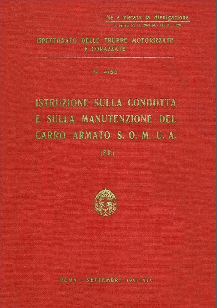 ​Like the Germans, the Italians prepared a manual for the Carro armato S.O.M.U.A. - SOMUA S 35 in Second Hand | Warspot.net