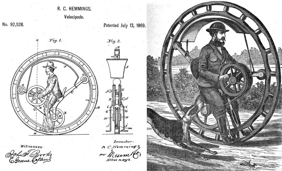 ​The Hemmings Monowheel, the first monowheel design - In Search of the Perfect Sphere | Warspot.net