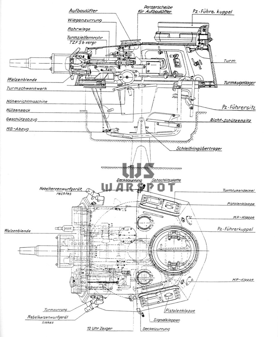 ​The gun installation in a PzIII Ausf.N turret - The Last of the Threes | Warspot.net