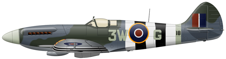 ​Spitfire Mk.XIVC (NH718) of No. 322 (Dutch) Squadron RAF, West Malling station, June–July 1944. Several aces shot down V-1 bombs while piloting this plane: the unit commander, SAAF Major Keith C. Kuhlmann with four confirmed victories and one or two V-1 buzz bombs shot down) and Dutch wing officers Gerard Jongbloed (with a score of one aircraft and nine V-1 bombs) and Rudolf Burgwal (the highest-scoring Spitfire ace with 22 confirmed kills, including five in a single sortie). The fighter has the standard “fighter” camouflage and markings of that period - Colors of the Battle Skies: Catchers of Winged Bombs | Warspot.net