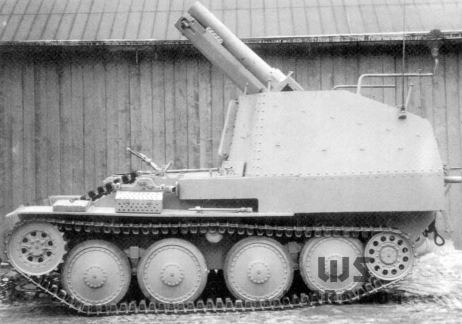 ​The same in fighting position. The chassis was identical to that of the 7.5 cm Pak 43/3 auf Sfl.38 (Ausf.M) Motor vorn - The Bug with a Big Caliber | Warspot.net