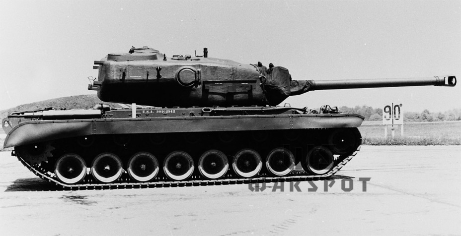 ​T30 with serial number 1 at the Aberdeen Proving Grounds, May 1948. This tank survived to this day - In Search of an Ideal Weapon | Warspot.net