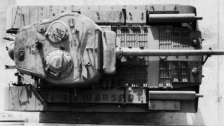 ​View from above. The increased thickness of the turret armour is obvious from this angle - Pershing on Steroids  | Warspot.net
