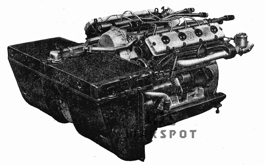 ​SPA 15 TB M 42 engine. Unlike its predecessors, the M 15-42 had a gasoline engine - Workhorse of the Italian Army | Warspot.net