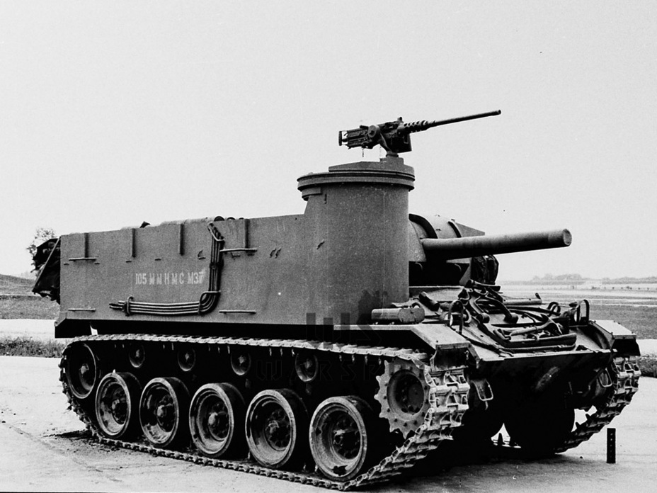 ​The second experimental HMC T76, standardized as the HMC M37. Aberdeen Proving Grounds, summer 1945 - HMC M37: a Fast Howitzer on a Light Chassis | Warspot.net