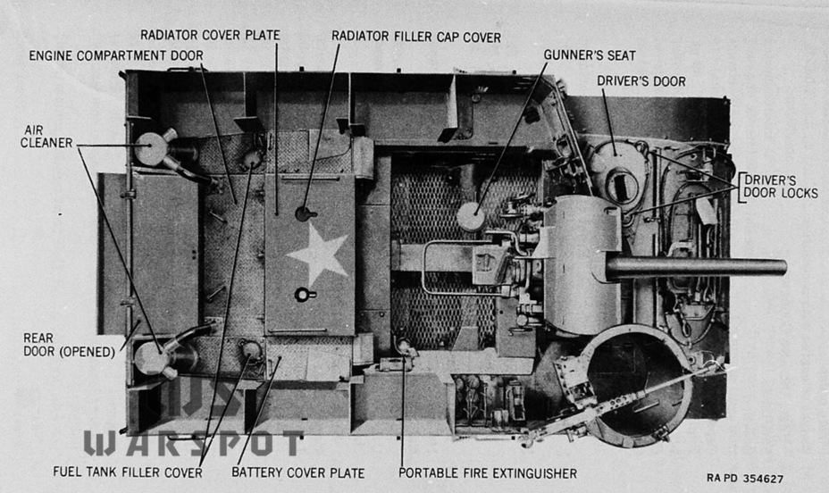 ​Removal of the radio and rearrangement of the ammunition racks increased the amount of onboard ammunition to 126 rounds, a record for this class of SPG - HMC M37: a Fast Howitzer on a Light Chassis | Warspot.net