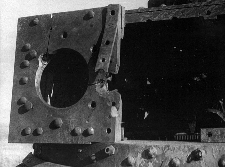 ​A hit from the American 37 mm gun knocked the machinegun mount out of the front of the turret - Pz.Kpfw.38(t) on the Eastern Side of the Eastern Front | Warspot.net