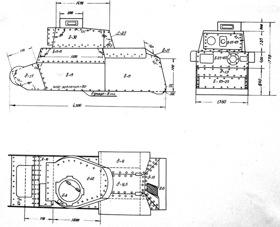 ​Armour layout diagram composed by NII-48 in 1942 - Pz.Kpfw.38(t) on the Eastern Side of the Eastern Front | Warspot.net