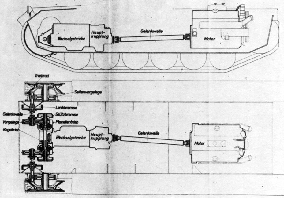 ​Z.W.38 engine and transmission. The gearbox, main clutch, and turning mechanism are all in one assembly - Pz.Kpfw.III Ausf.E through F: The First Mass Medium | Warspot.net