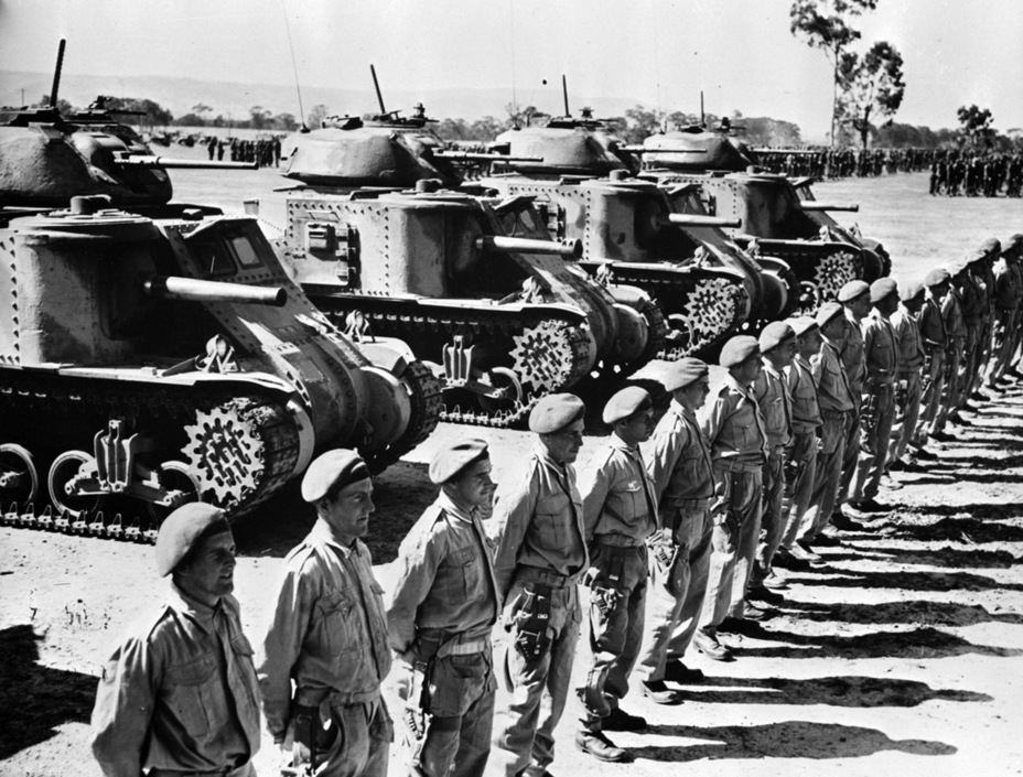 ​Australian Grant I tanks. Their career continued until the end of the war - Lee and Grant: American Generals in British Service | Warspot.net