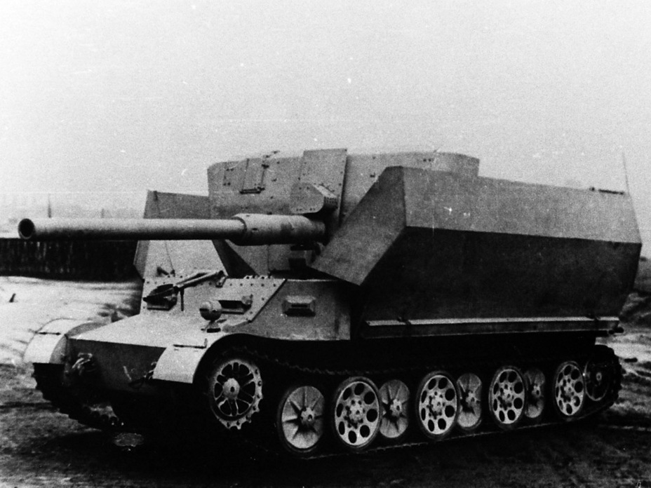 ​Versuchsflakwagen at the Grusonwerk factory, December 1943 - SPG and Fold-Out AA Gun | Warspot.net