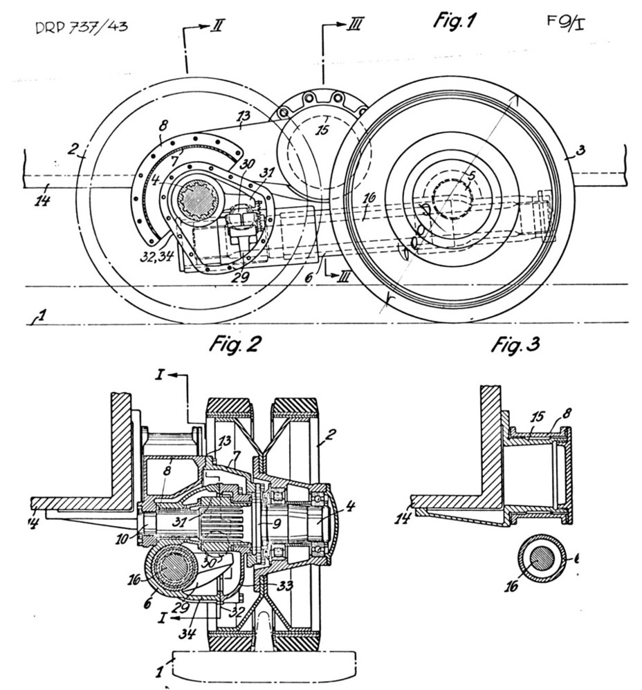 ​An illustration of the new type of suspension. Later, this design was used on other Porsche K.G. tanks - Porsche's Leopard | Warspot.net