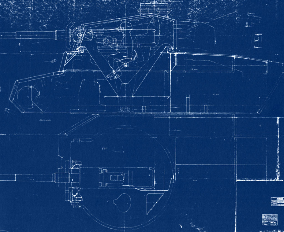 ​Blueprint K4432 dated March 5th, 1941, which shows an 8.8 cm KwK 36 L/56 in the turret of the Typ 100. This is the first version of the turret with a 1900 mm turret ring. A different design was built in metal - Porsche's Leopard | Warspot.net